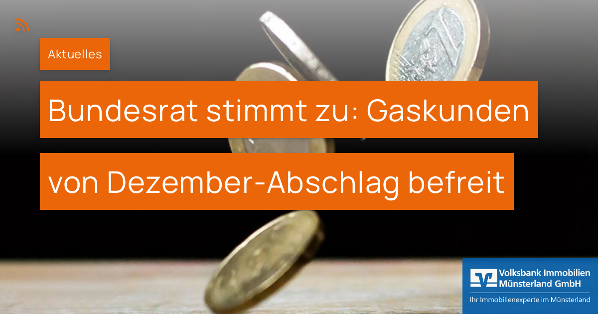 Bundesrat Stimmt Zu: Gaskunden Von Dezember-Abschlag Befreit ...